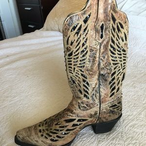 Corral Crystal Butterfly Cowgirl Boots Size 10